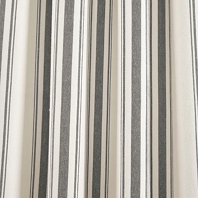 Lush Decor Farmhouse Stripe Window Curtain Panel Set