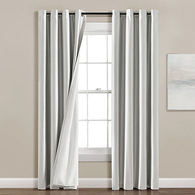 Lush Decor Insulated Grommet Blackout Single Window Curtain Panel