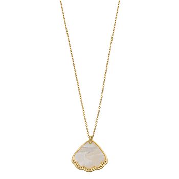 ネックレス・ペンダント STONEHENgE silver cubic mother of pearl necklace STONEHENgE】Silver Material Pearl Cubic Necklace SC24B27E