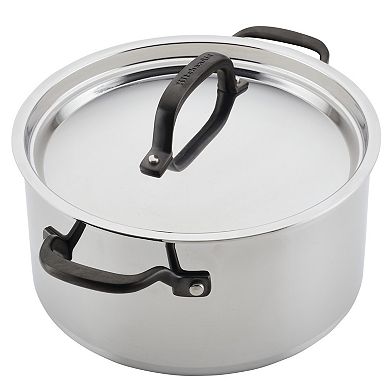 KitchenAid 5-Ply Clad Stainless Steel 6-qt. Stockpot with Lid