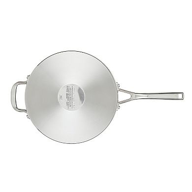 KitchenAid 3-Ply Base Stainless Steel 4.5-qt. Deep Sauté Pan with Helper Handle and Lid