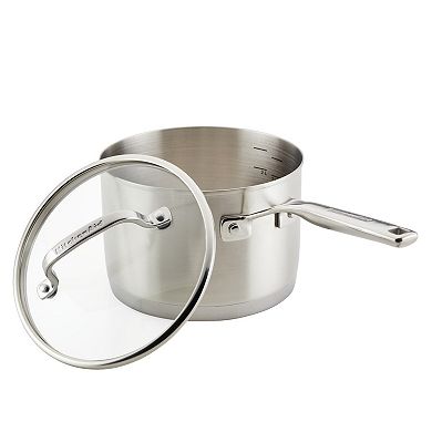 KitchenAid 3-Ply Base Stainless Steel 3-qt. Saucepan with Lid