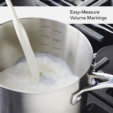 KitchenAid 3-Ply Base Stainless Steel 3-qt. Saucepan with Lid