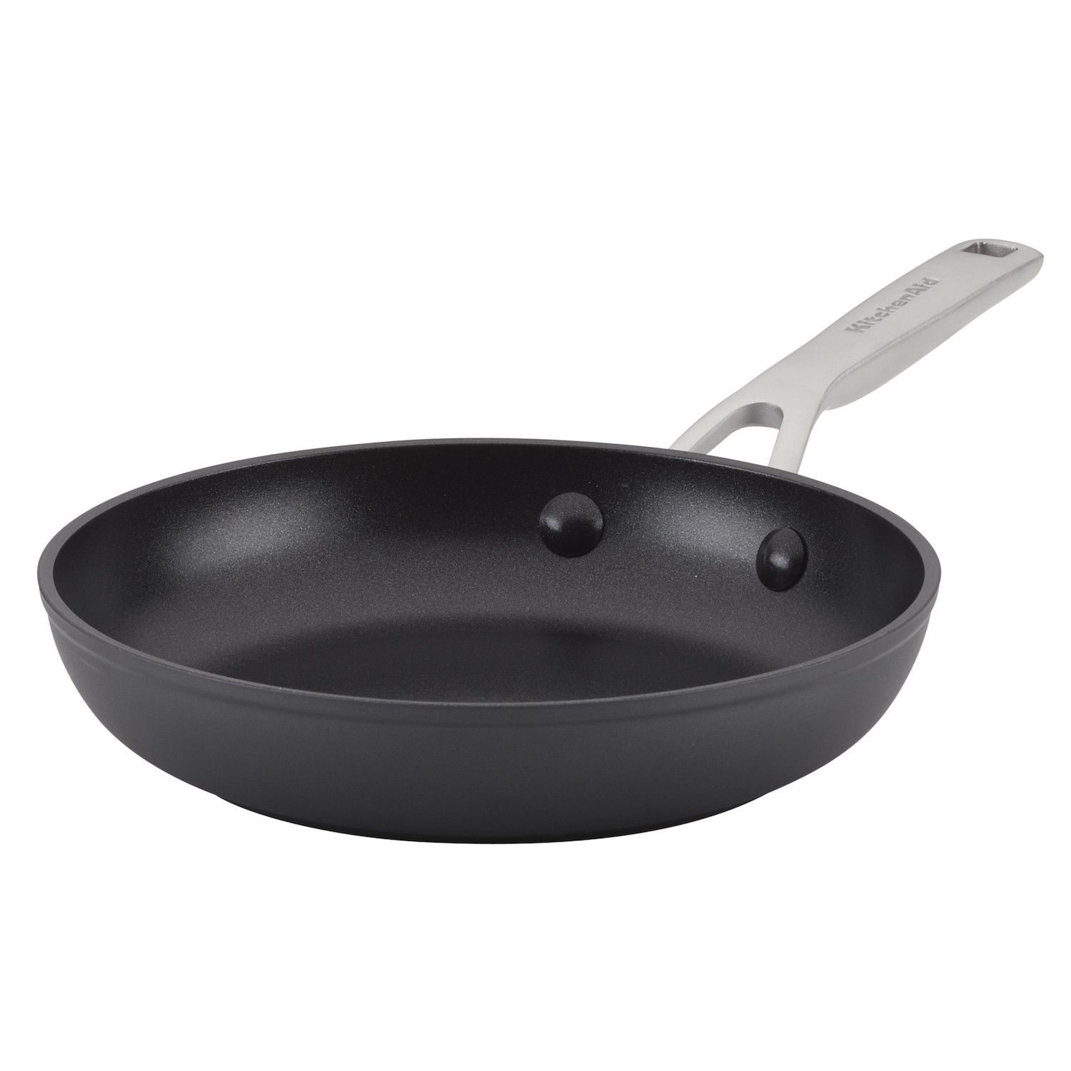 OXO Obsidian Carbon Steel 12 BBQ Fry Pan with Silicone Sleeve Black