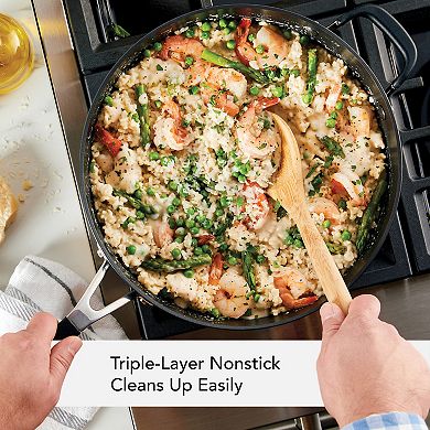 KitchenAid Hard-Anodized Nonstick 5-qt. Saute Pan with Lid