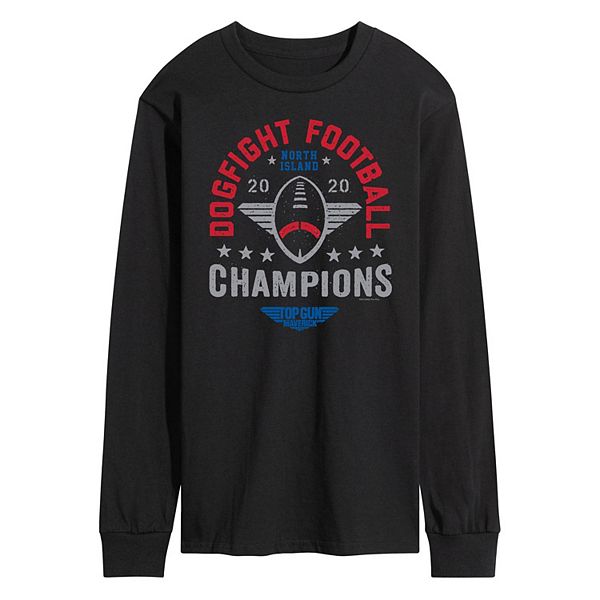 Men's Top Gun Maverick Dogfight Football Long Sleeve Tee