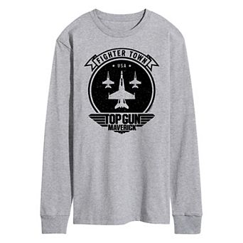 Men's Top Gun Maverick Fighter Town Long Sleeve Tee