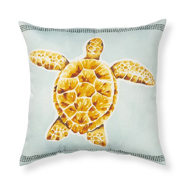 Sonoma Goods For Life® 17" x 17" Turtle Outdoor Pillow