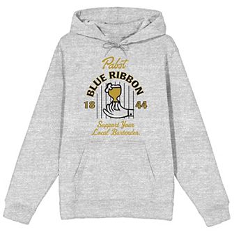 Men's Pabst Blue Ribbon Logo 1844 Hoodie