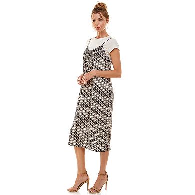 Juniors' As U Wish Tie-Front Midi Dress & Tee Set