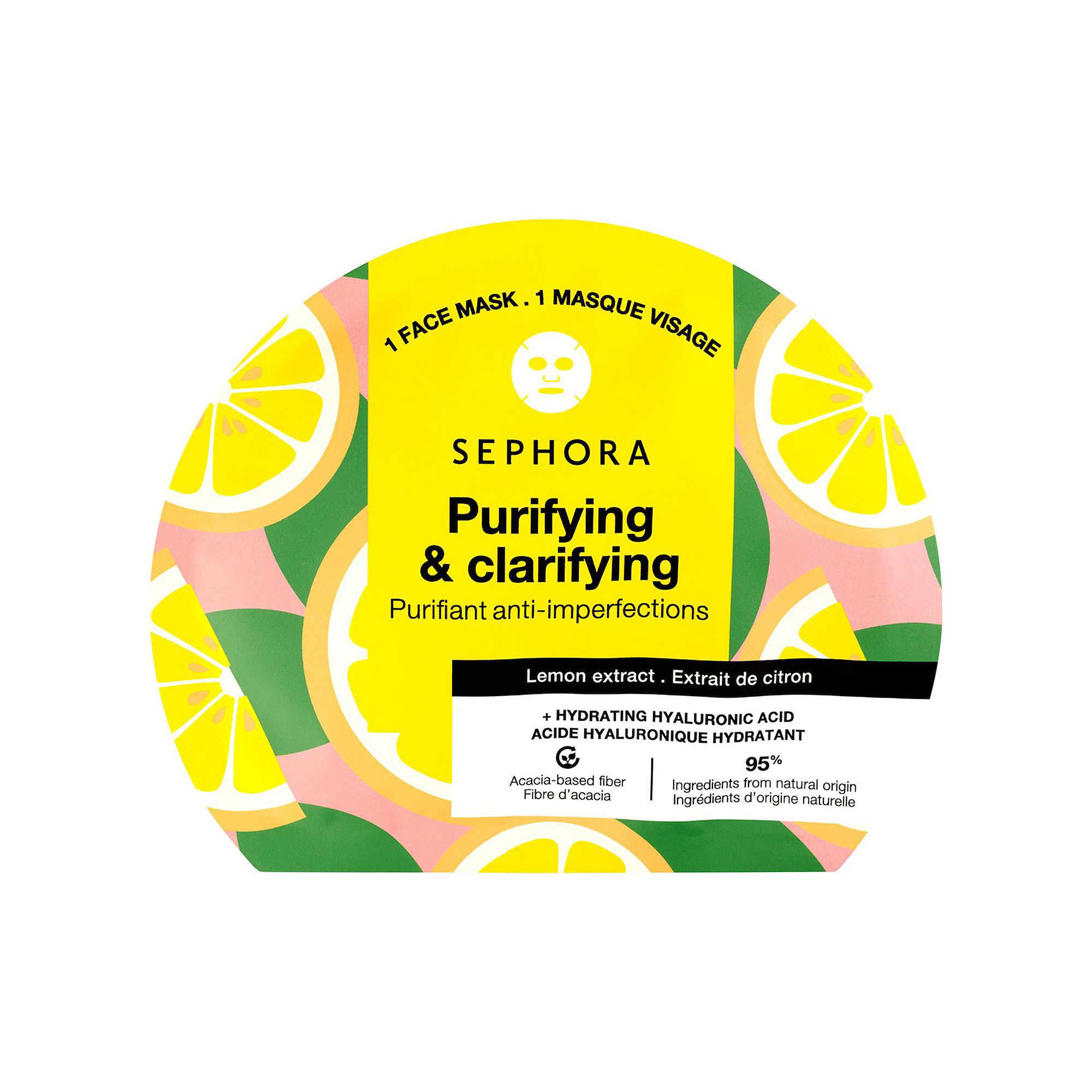 SEPHORA COLLECTION Hydrating Hyaluronic Acid Face Masks, Yellow