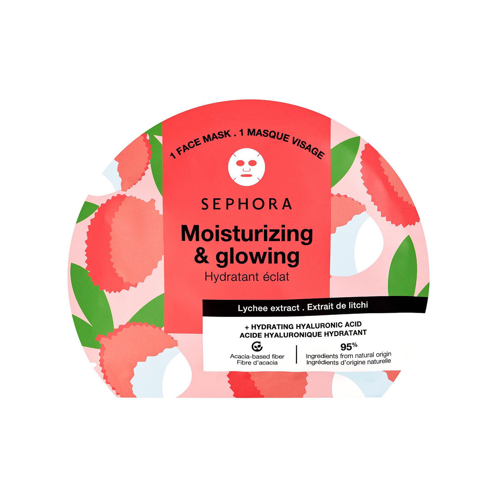 SEPHORA COLLECTION Hydrating Hyaluronic Acid Face Masks, Lychee