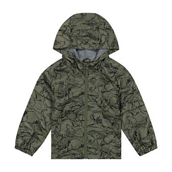 Toddler Boy Carter's Dinosaurs Lined Hooded Windbreaker Jacket