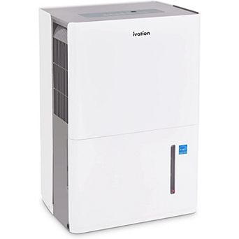Ivation 3,000 Sq. Ft Energy Star Dehumidifier with Hose Connector, Humidity Control & Auto Shutoff