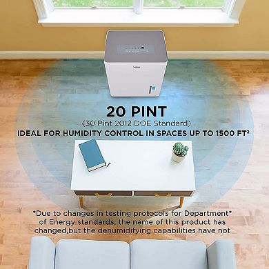 Ivation 3,000 Sq. Ft Energy Star Dehumidifier with Hose Connector, Humidity Control & Auto Shutoff