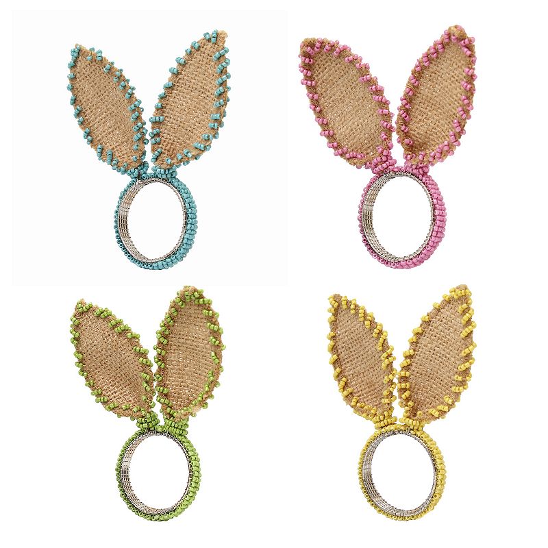 Celebrate Together Easter Bunny Ears Napkin Ring 4-pk., Multicolor