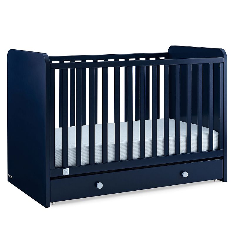 Baby Gap Graham 4-in-1 Convertible Crib with Storage Drawer, Blue