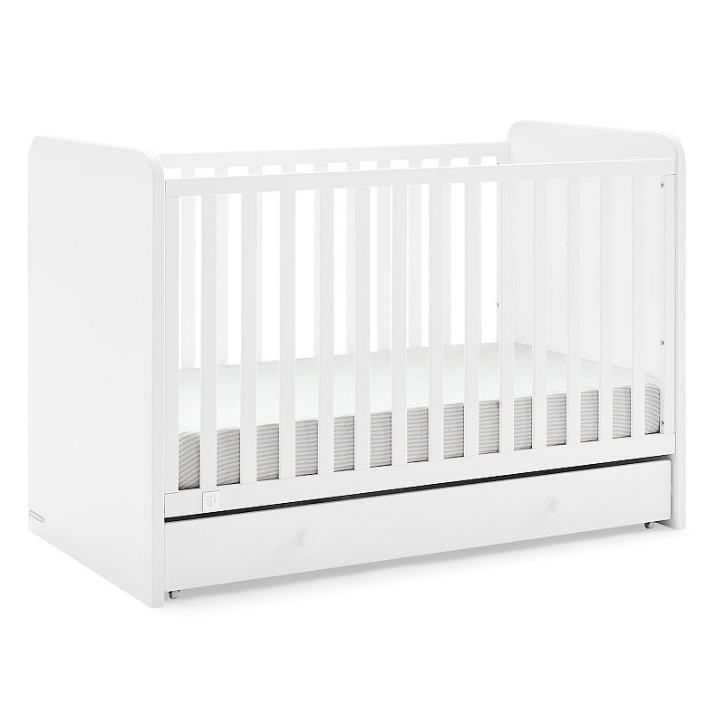 Baby Gap Graham 4-in-1 Convertible Crib with Storage Drawer, White