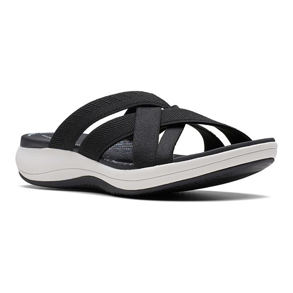 Clarks Cloudsteppers Mira Grove Women s Slide Sandals Black 7 BrickSeek