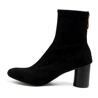 London Rag Emerson Women's Block Heel Ankle Boots