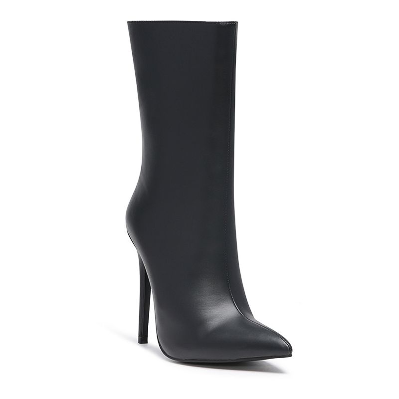 London Rag Micah Womens Stiletto Ankle Boots, Size: 10, Black