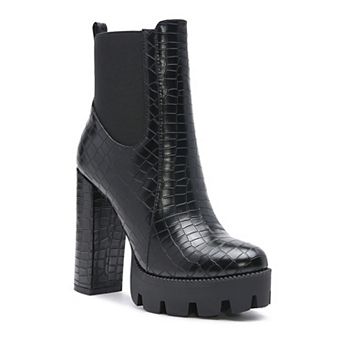 London Rag Beatriz Women's Block Heel Ankle Boots