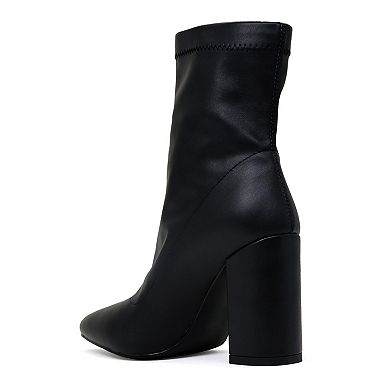 London Rag Valeria Women's Block Heel Ankle Boots