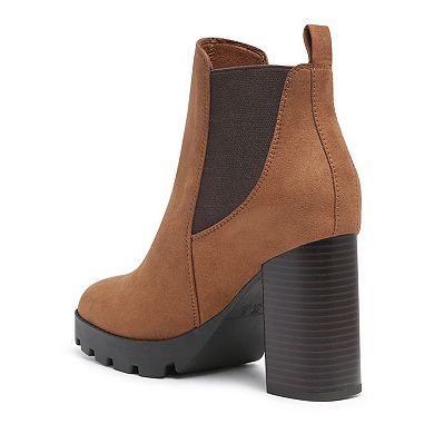 London Rag Sonia Women's Block Heel Chelsea Boots
