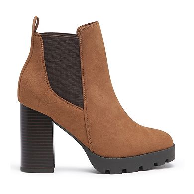 London Rag Sonia Women's Block Heel Chelsea Boots