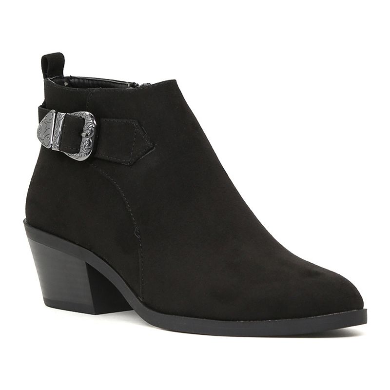 London Rag Bree Womens Heeled Ankle Boots, Size: 6, Black