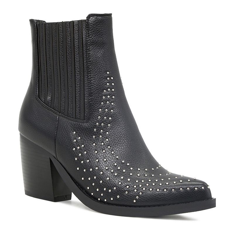 London Rag Hilda Womens Heeled Chelsea Boots, Size: 10, Black