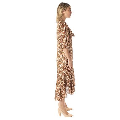 Women's Taylor Dress Ruffled Floral Midi Dress