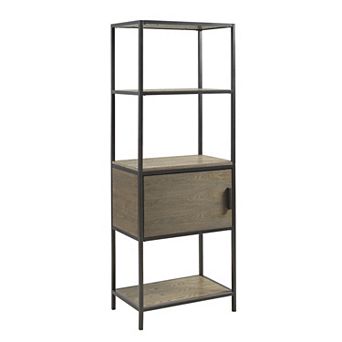 Madison Park Pagosa 3-Shelf Bookcase & Lower Storage Cabinet Set