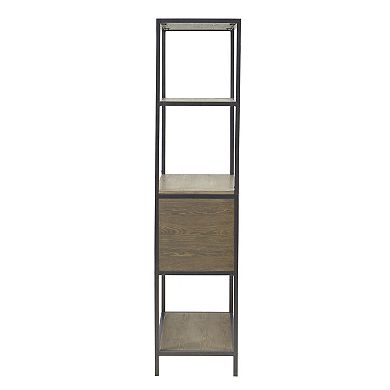 Madison Park Pagosa 3-Shelf Bookcase & Lower Storage Cabinet Set