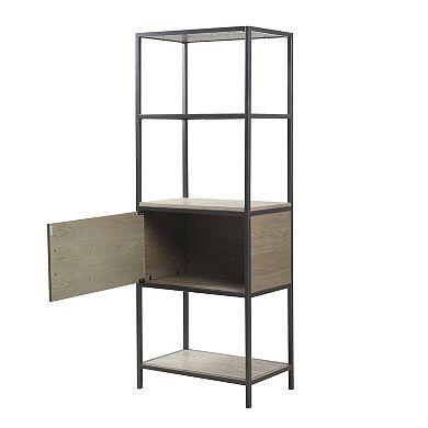 Madison Park Pagosa 3-Shelf Bookcase & Lower Storage Cabinet Set