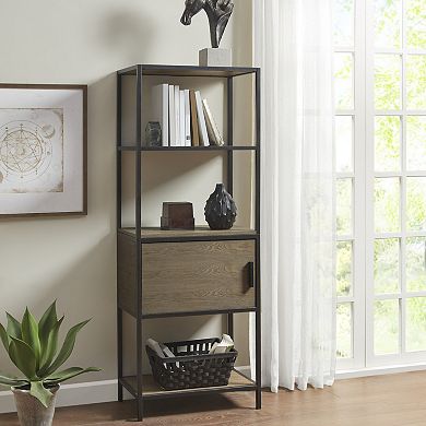 Madison Park Pagosa 3-Shelf Bookcase & Lower Storage Cabinet Set