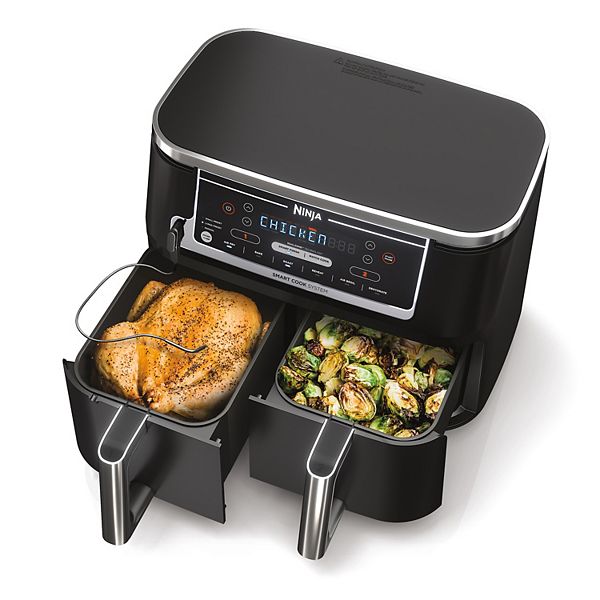 Ninja Foodi DZ401 6-in-1, 10-qt. XL 2-Basket Air Fryer with DualZone  Technology for Family and Party Fun 