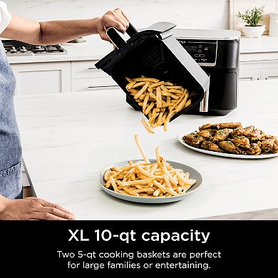 Ninja Foodi 6-in-1 10-qt. XL 2-Basket Air Fryer