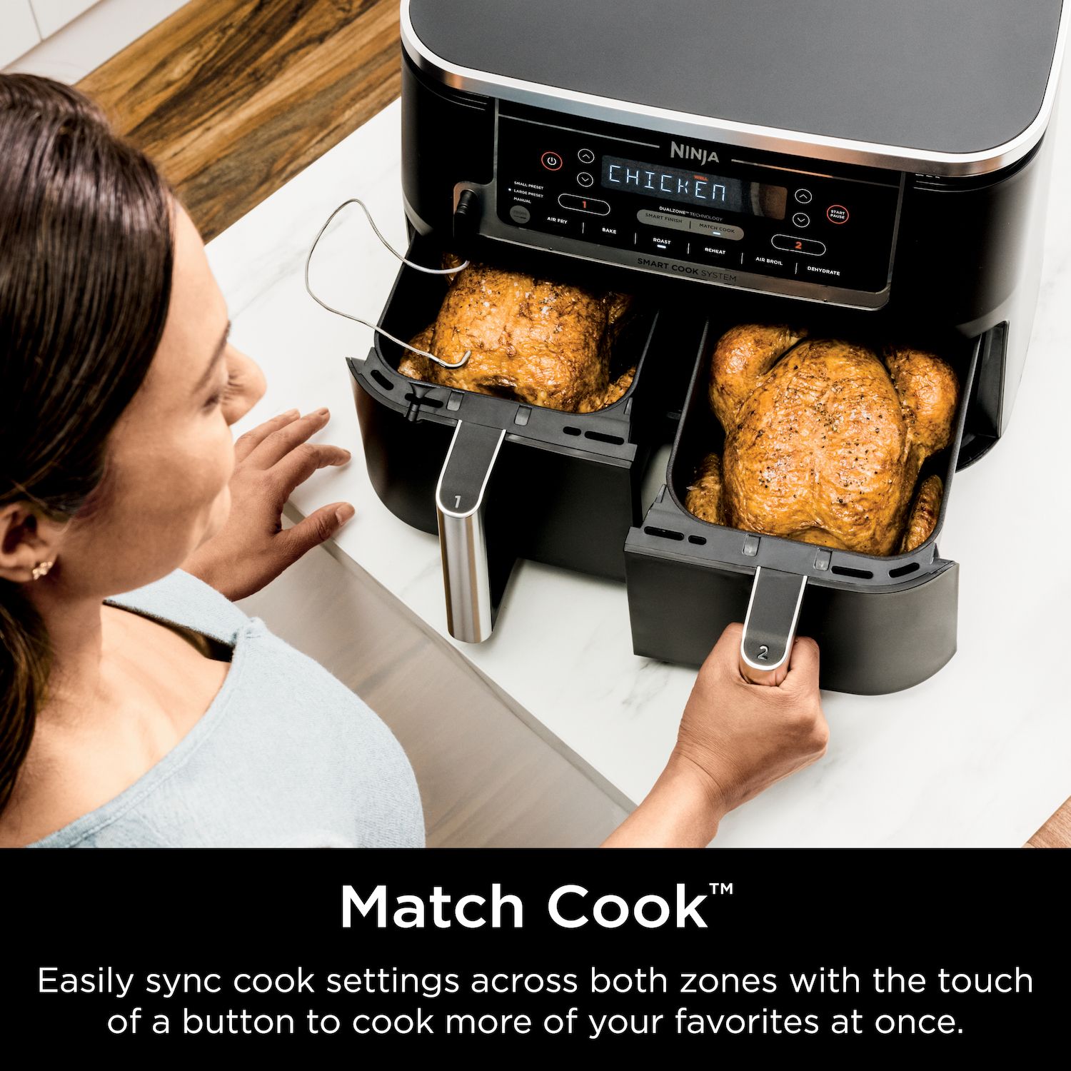 Ninja Foodi 6-in-1 10-qt. XL 2-Basket Air Fryer