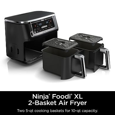 Ninja Foodi 6-in-1 10-qt. XL 2-Basket Air Fryer
