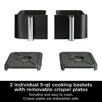 Ninja Foodi 6-in-1 10-qt. XL 2-Basket Air Fryer