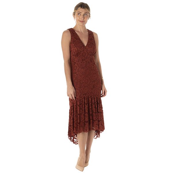 Women s Taylor Dress Floral Lace Midi Dress