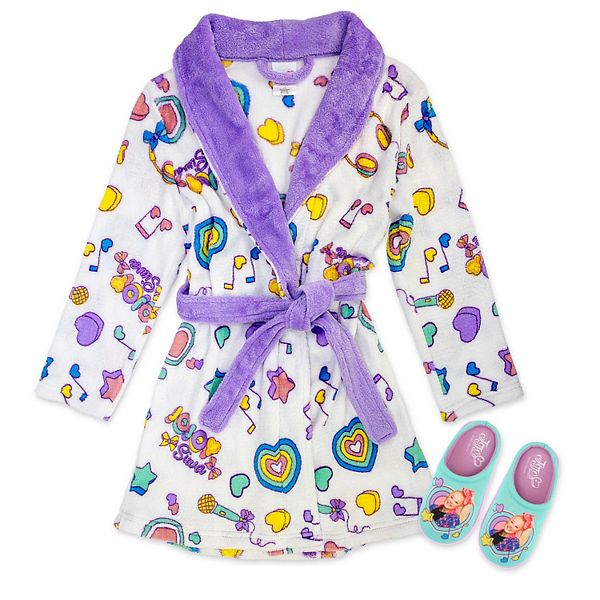 Surprise! OMG Robe With Slippers,LOL OMG Bathrobe Pajama Set,Girls Size 4/5 To 10/12 Clothing