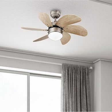 Westinghouse Lighting 30 Inch Indoor Ceiling Fan w/ Dimmable LED Light Fixture