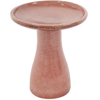 Sunnydaze Elegant Glazed Ceramic Bird Bath - 21 in