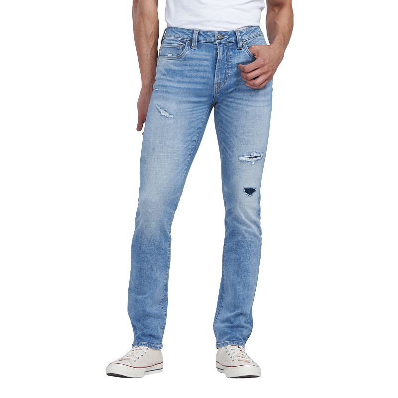 Mens Buffalo David Bitton Slim Ash Jeans, Size: 30X30, Blue