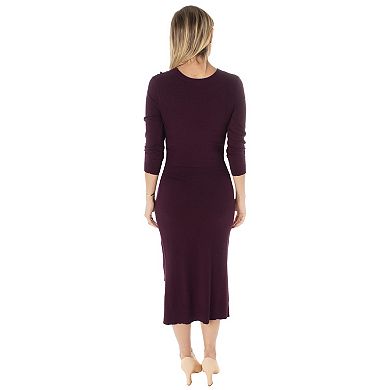Women's Taylor Vented Tie-Front Sweaterdress