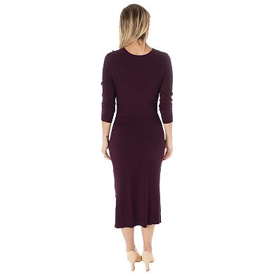 Women's Taylor Dress Vented Tie-Front Sweaterdress