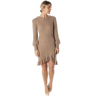 Women's Taylor Ruffled Tulip-Hem Sweaterdress