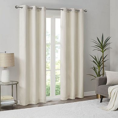 Madison Park Colm 2-Pack Basketweave Room Darkening Window Curtain Panels